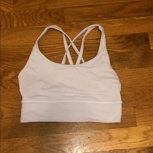 white lululemon sports bra